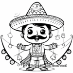 Fun Mexican Fiesta Coloring Pages 2