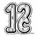 Fun Number 1-10 Coloring Pages for Young Learners 1