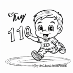 Fun Number 1-10 Coloring Pages for Young Learners 2