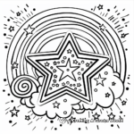 Fun Rainbow Star Coloring Pages 1