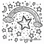 Fun Rainbow Star Coloring Pages 2