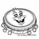 Fun Tambourine Coloring Pages 1