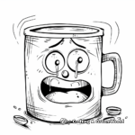 Funny Coffee Comic Coloring Pages 1