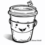 Funny Coffee Comic Coloring Pages 3