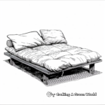Futon Bed Coloring Sheets 3