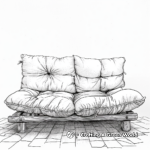 Futon Bed Coloring Sheets 4
