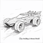 Futuristic Batmobile Concept Coloring Pages 1