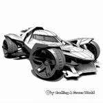 Futuristic Batmobile Concept Coloring Pages 2