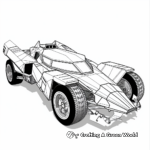 Futuristic Batmobile Concept Coloring Pages 3