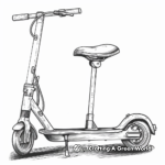 Futuristic Hover Scooter Coloring Pages 3
