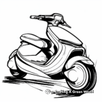 Futuristic Hover Scooter Coloring Pages 4
