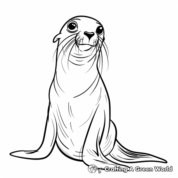 Sea Lion Coloring Pages - Free &amp; Printable!