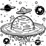 Galaxy Themed Slime Coloring Pages for Kids 3
