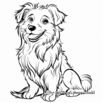 Gentle Bearded Collie Coloring Sheets 1