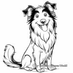 Gentle Bearded Collie Coloring Sheets 2