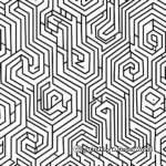 Geometric Pattern Maze Coloring Pages 2