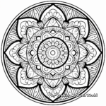 Geometrical Mandala Coloring Pages for Children 1