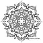 Geometrical Mandala Coloring Pages for Children 2