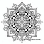 Geometrical Mandala Coloring Pages for Children 3