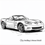 Get Active with Corvette Convertible Coloring Pages 1
