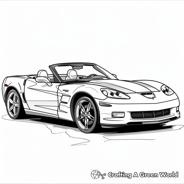 Corvette Coloring Pages Free Printable 