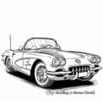 Get Active with Corvette Convertible Coloring Pages 2
