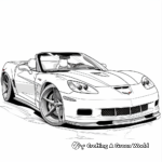 Get Active with Corvette Convertible Coloring Pages 3
