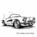 Get Active with Corvette Convertible Coloring Pages 4