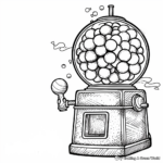 Giant Gumball Machine Coloring Pages for all Ages 3