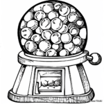 Giant Gumball Machine Coloring Pages for all Ages 4