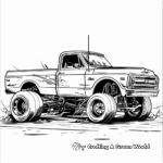 Giant Lowrider Monster Truck Coloring Pages 2