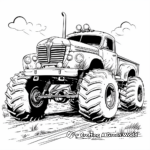 Giant Lowrider Monster Truck Coloring Pages 4