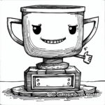 Giant Trophy Cup Coloring Pages 3