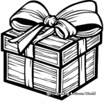 Gift Box Bow Coloring Pages 1