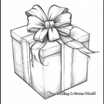 Gift Box Bow Coloring Pages 2