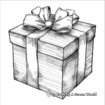 Gift Box Bow Coloring Pages 3