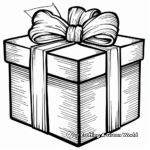 Gift Box Bow Coloring Pages 4