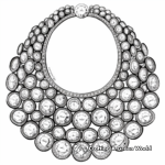 Glamorous Diamond Necklace Coloring Pages 4