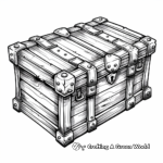 Gleaming Regal Treasure Chest Coloring Sheets 2