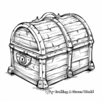 Gleaming Regal Treasure Chest Coloring Sheets 4