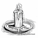 Glowing Candle of Hope Coloring Pages 4