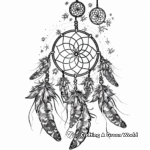 Glowing Dream Catcher Coloring Pages 1