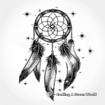 Glowing Dream Catcher Coloring Pages 2