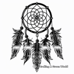 Glowing Dream Catcher Coloring Pages 3