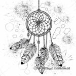 Glowing Dream Catcher Coloring Pages 4