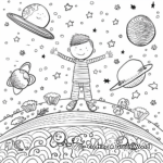 God's Creation of the World in Detail Coloring Page 3
