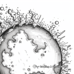 God's Creation of the World in Detail Coloring Page 4