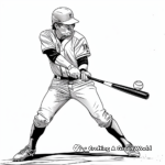Golden Era Baseball Player Coloring Pages 1