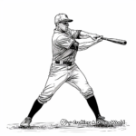 Golden Era Baseball Player Coloring Pages 2