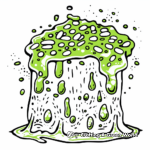 Gooey Green Slime Coloring Pages 2